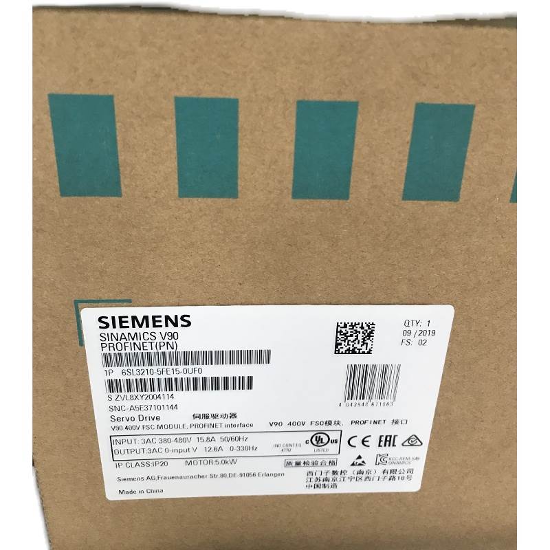 西门子V90电机400V PN 0.4kW 1FL6042-1AF61-2AH1增量编码器 插头