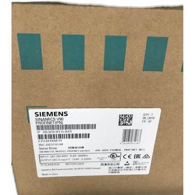 西门子V90电机400V PN 0.4kW 1FL6042-1AF61-2AH1增量编码器 插头