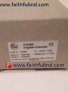 ￥IFM DX2001 易福门全新数据评估系统用数字显示器件 FX360询价