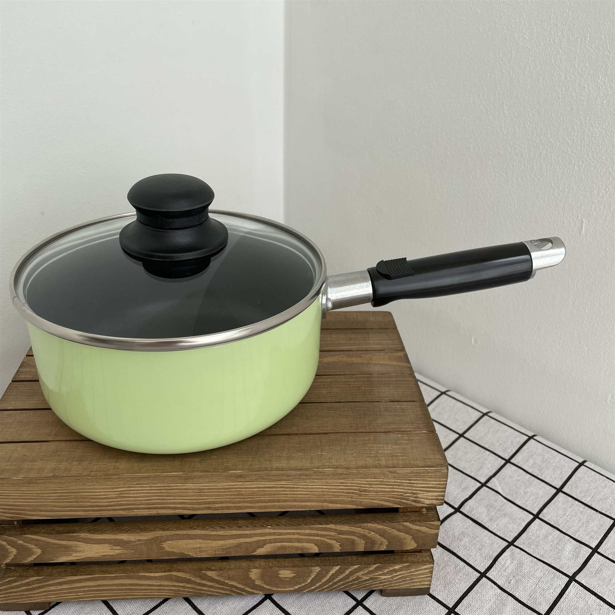 瑕疵余货捡漏】日式16cm奶锅不粘锅一人食多功能轻便煮面煎饺