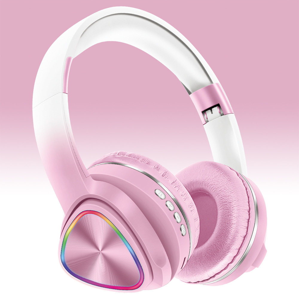 Z11新款RGB发光头戴蓝牙耳机渐变色游戏电竞主播无线耳机工厂批