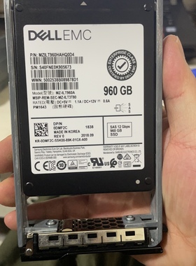Dell康贝960G SAS SSD固态硬盘 PM1643 0DMF2C 0WXVRK存储scv3020