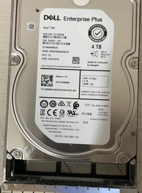 DELL SCV2080 SCV2000/3000 4T SAS ST4000NM0025 0V9M9K存储硬盘