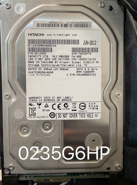 S5500T S5600T S3900 S6900 2T 0235G6HP 存储硬盘