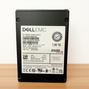 2023年新款 戴尔7.68TU.2橙色新通电短PM1733A固态硬盘
