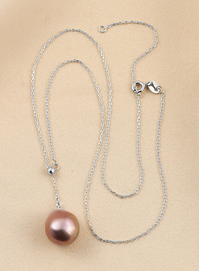 925银珍珠项链锁骨链轻奢小众