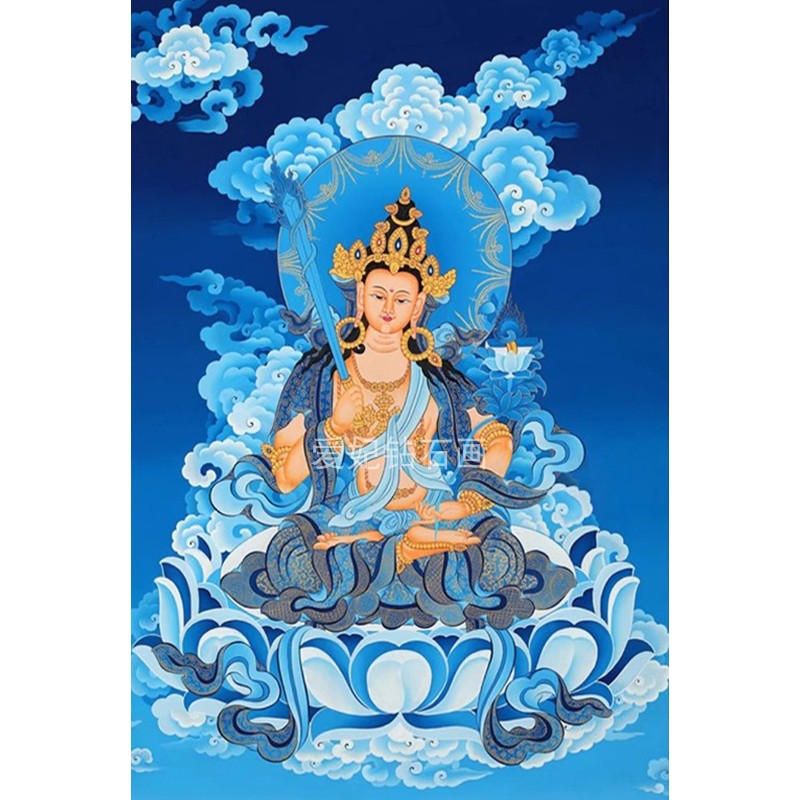 新款DIY方钻满钻钻石画唐卡虚空藏菩萨贴钻点钻十字绣带钻套件