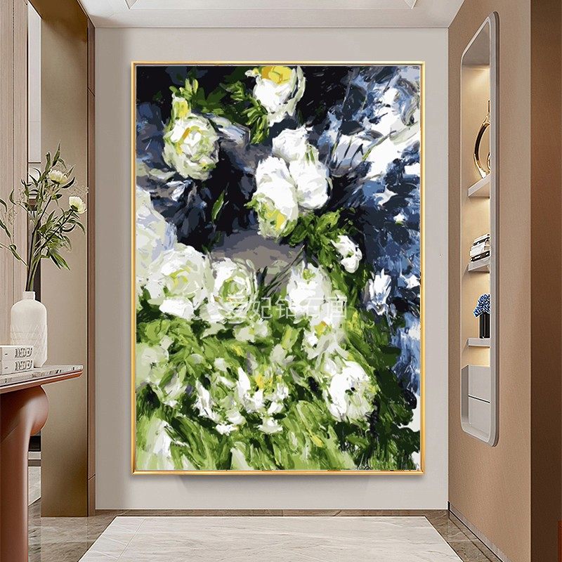 现代简约时尚DIY方钻满钻钻石画白玫瑰花卉手工贴钻印花十字绣,居家布艺,钻石绣,淘宝优惠券,粉丝福利购,淘宝优惠卷