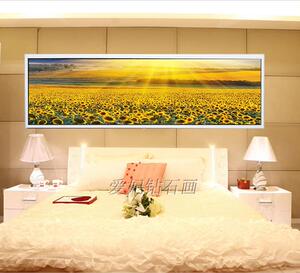 2021新款卧室方钻满钻钻石画贴钻印花十字绣阳光普照向日葵床头画