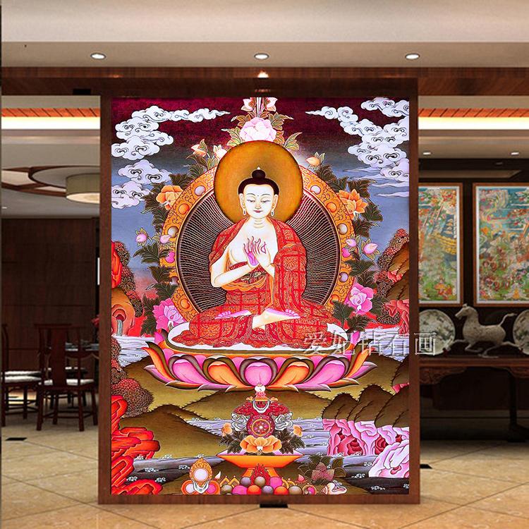 DIY钻石绣方钻满钻沾贴钻石画印花十字绣唐卡大日如来菩萨佛像