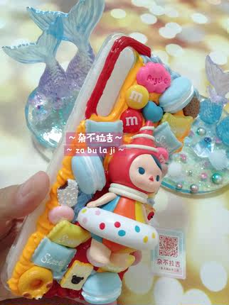 手工制作手机壳公仔娃娃定制手机壳