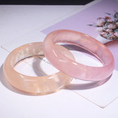 天然绿柱石手镯粉摩根石手镯 金绿柱石黄绿摩根石手镯 一物一图