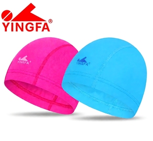 英发儿童泳帽专业训练儿童游泳装备儿童布泳帽男女通用