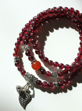 tracy手链925石榴石原创设计