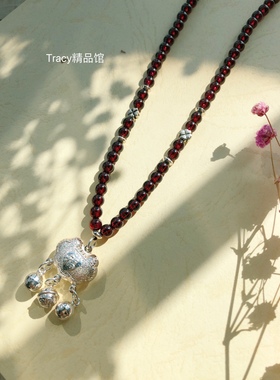 tracy幸运草925银石榴石
