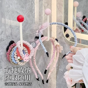 卫生间发圈收纳壁挂头绳发绳皮筋发箍头箍挂钩发饰抓夹发夹挂墙架