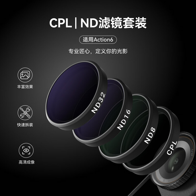 action6滤镜ND减光镜相机配件