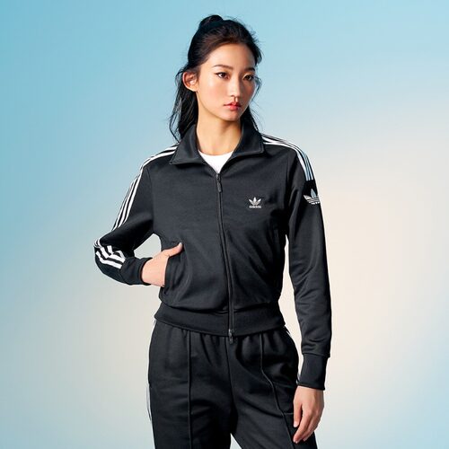 adidas阿迪达斯三叶草复古风经典舒适运动服女装春季新款JI7536