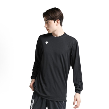 迪桑特男女同款长袖纯色运动T恤