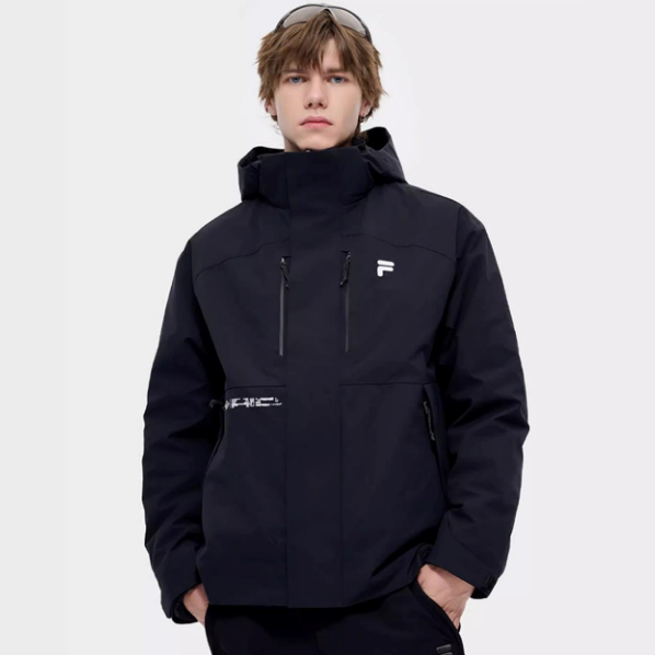 斐乐FILAFUSION潮牌两件套男新款宽松休闲羽绒服外套T11M441912F