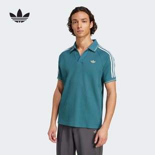 adidas/阿迪达斯新款2025夏男女短袖华夫格POLO衬衫KC0691 KC0690