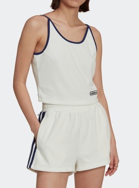 Adidas三叶草女士运动休闲复古TANKTOP BLACKPINK同款背心HL6584