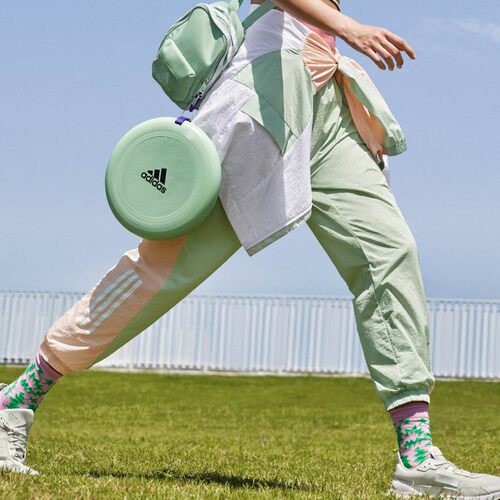 Adidas女运动休闲速干束脚九分裤