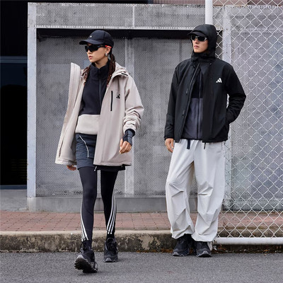 Adidas阿迪达斯 三合一加绒内胆连帽夹克外套JM9140/JM9141