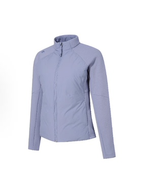 迪桑特DESCENTE工装纯色立领修身短款长袖夹克外套女款SP322TFT94