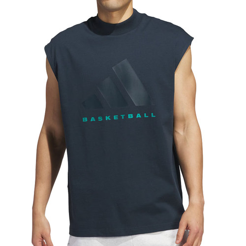 adidas阿迪达斯正品秋季男子篮球运动训练休闲无袖T恤背心JI9119