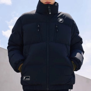 斐乐FILA潮牌FUSION羽绒服男时尚休闲宽松立领外套T11M345905F