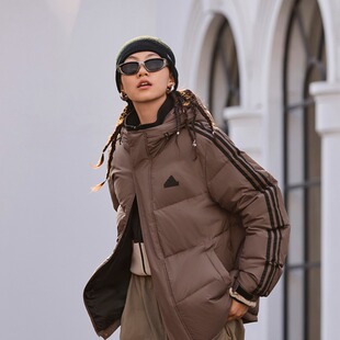 adidas阿迪600蓬休闲保暖连帽鸭绒羽绒服男女冬季JW6732 JW6734