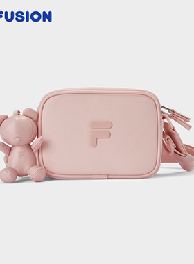 FILA FUSION 斐乐相机包 斜挎包 单肩包 盒子包小熊T13U343127F