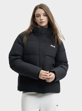 FILA 斐乐女子羽绒服 冬款时尚休闲保暖连帽外套 F51W449902F