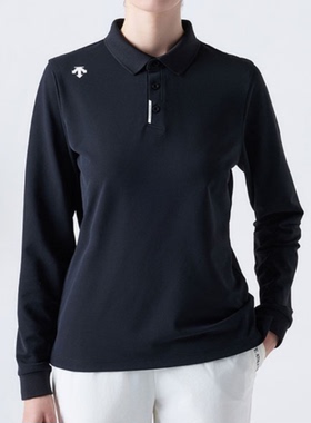 迪桑特DESCENTE 商务运动吸湿舒适长袖Polo衫男女款SQ323UPL81