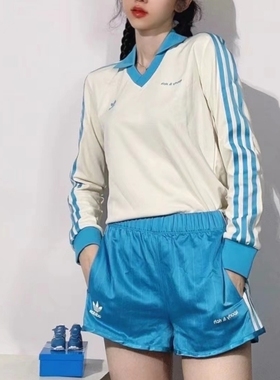 adidas三叶草SPORTY & RICH联名时尚休闲长袖T恤IN5249 IN5248