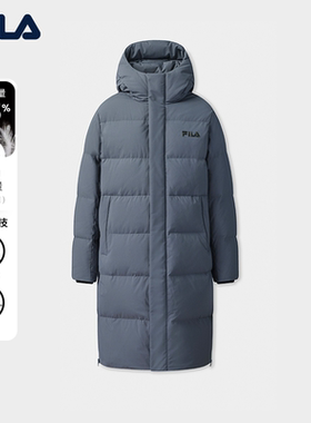 FILA斐乐情侣款户外长款羽绒服冬季款保暖外套F51U549903F