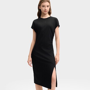 开叉裙F51W529312F 收腰中长无袖 FILA 斐乐女子连衣裙2025夏新款