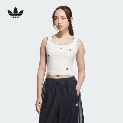 adidas/阿迪达斯女款修身背心运动时尚破洞裤KC3102KC8822KC3103