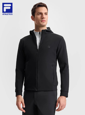 斐乐/FILA针织连帽男外套健身跑步运动基础简约上衣A11M511505F