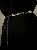 裙子装 饰链银色金属配饰西装 连衣裙腰带女腰链高级感简约性感腰封