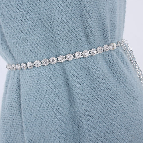 腰链水钻镶嵌流苏金属装饰