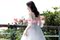 HAN FEIYA BRIDAL WEDDING SHORT WEDDING DRESS SLEEVES SOFT MESH PUFF SLEEVES SLIM FAIRY DETACHABLE SLEEVES