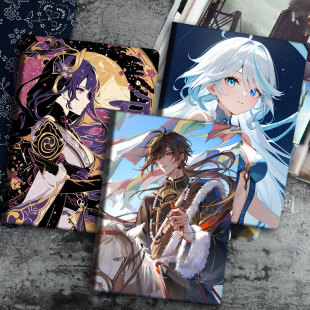 原神ipadpro2025款保护套11寸air456阿蕾奇诺789十代10.2寸雷电将军mini7平板壳魈动漫八重神子适用小米pad67