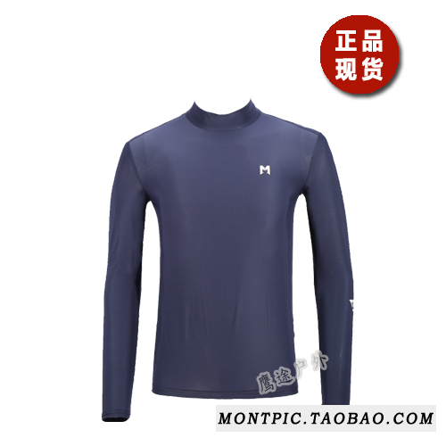 MONTPIC韩国SSMT-A7-30透气速干运动户外登山防紫外线春男长袖T恤