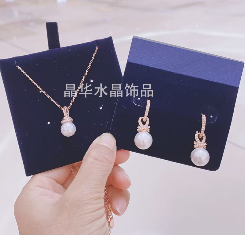 奥地利珍珠女情人结气质项链