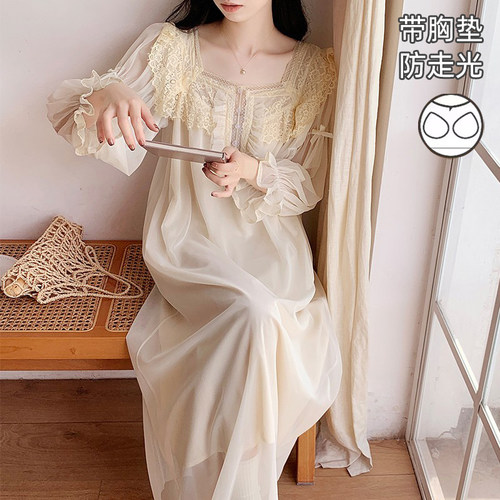 bien莫代尔秋宫廷甜美可爱睡裙