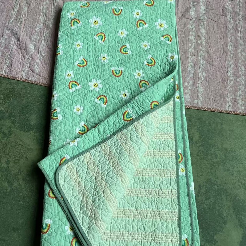 清仓捡漏外贸孤品床盖处理微瑕疵纯棉夹棉加厚床单炕垫沙发垫