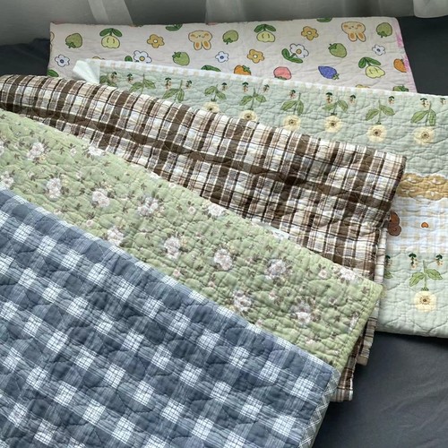 夹棉防油绗缝110*130空调小毯子