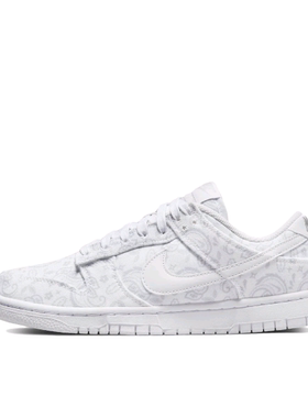 Nike Dunk 板鞋 经典复古百搭 低帮/白色/腰果花 DJ9955-100